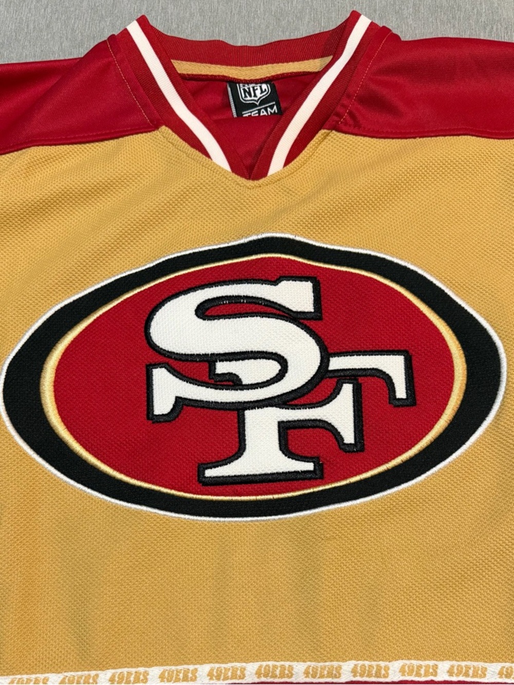 SF 49ers Youth Jersey 10-12 Red Gold NFL Team Apparel - Picture 2 of 8